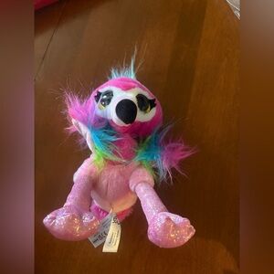 Sparkly Pink Plush Flamingo Toy